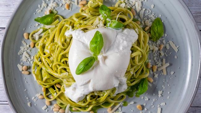 Arte Bianca’s linguine basil pesto. Picture: Supplied