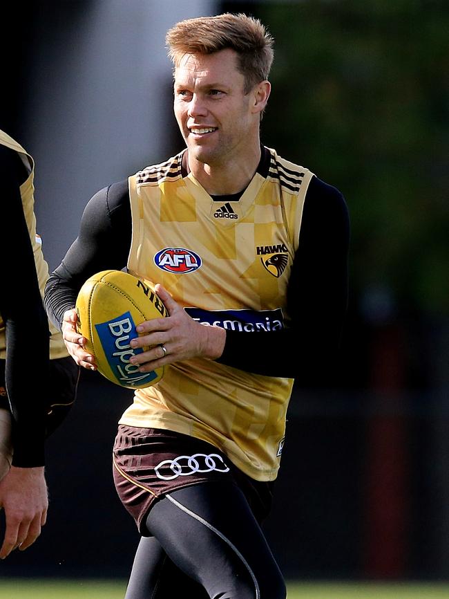 Sam Mitchell during his days as a Hawk. Picture: Wayne Ludbey