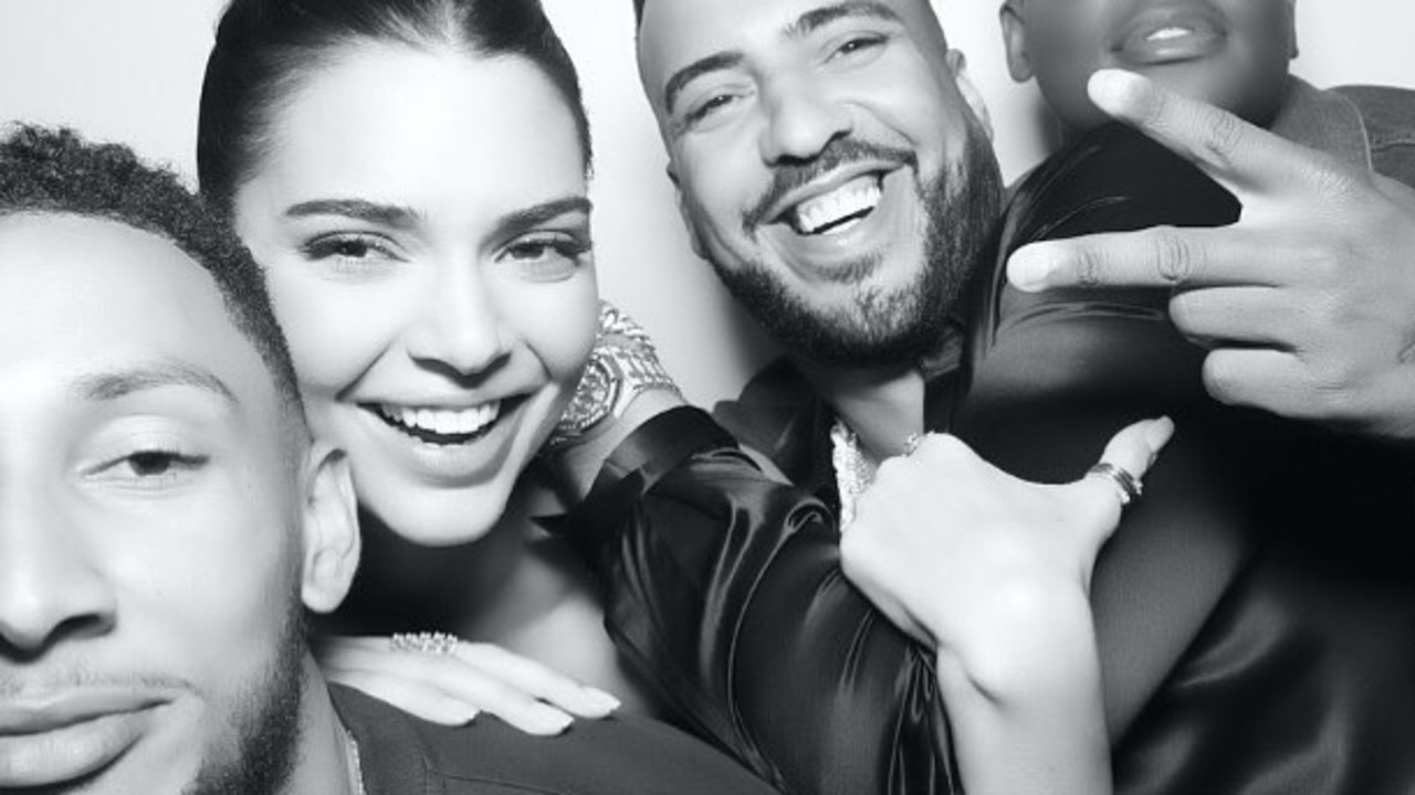 Kendall Jenner and Ben Simmons, left, at Khloe Kardashian’s birthday. Picture: Instagram