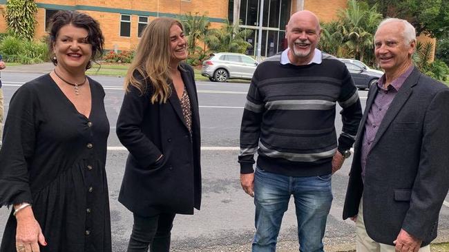 The 'Together we'll fix it' team Tammy Mills-Thom, Nikki Williams, John Lardner and Rodger Pryce. Photo by Janine Watson.