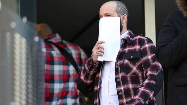 Fahed Elniz leaves Hobart Magistrates Court in 2020. Picture: Zak Simmonds