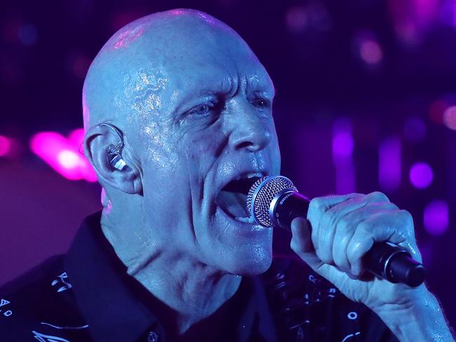 SYDNEY, AUSTRALIA - APRIL 13: Peter Garrett and Midnight Oil perform at Selinas on April 13, 2017 in Sydney, Australia.  (Photo by Cameron Spencer/Getty Images)