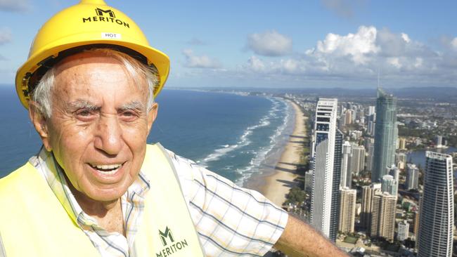 Harry Triguboff  atop the 76-floor Ocean tower