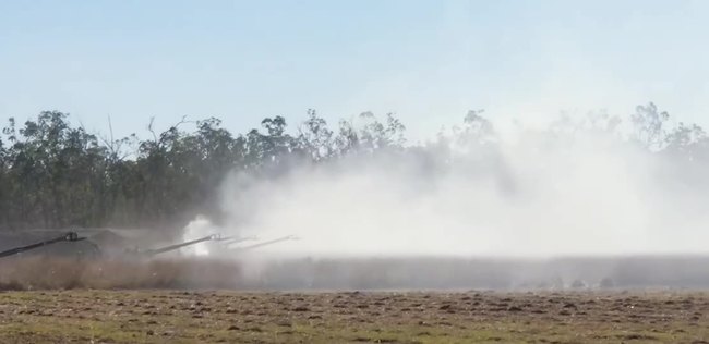 M777A2 Howitzers fired at Shoalwater Bay during Exercise Talisman Sabre 2021.