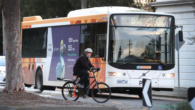 Experts say Melbourne needs a network of bus corridors with dedicated lanes. Picture: David Caird