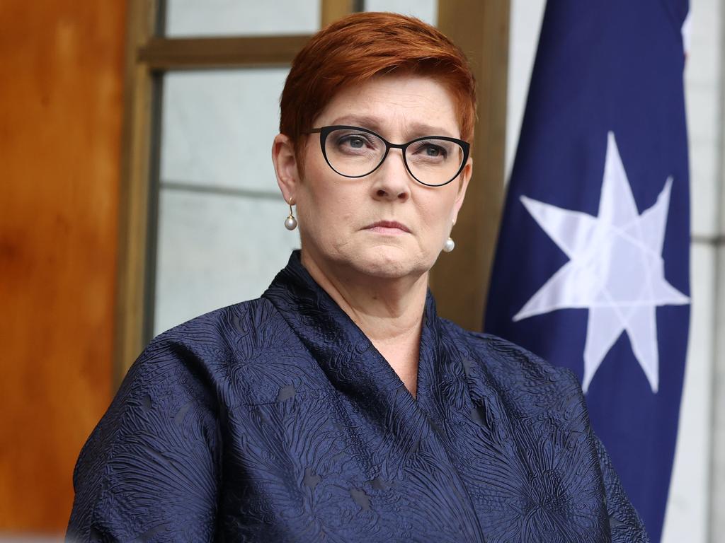 Marise Payne says Australia “stands ready” to resume dialogue with China. Picture: NCA NewsWire/Gary Ramage