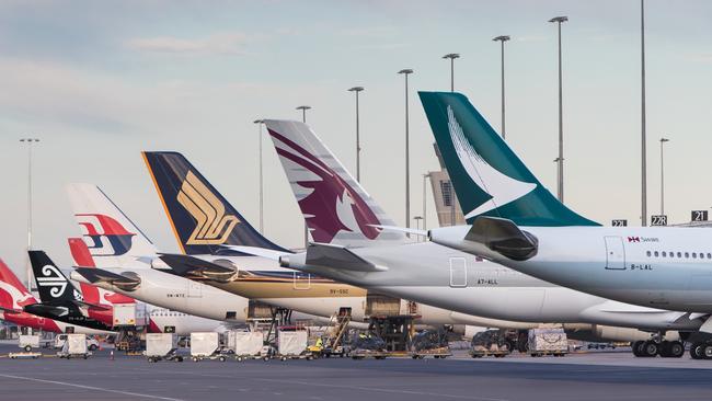 Aircraft on the tarmac at Adelaide Airport. Picture supplied by South Australian Tourism Commission.