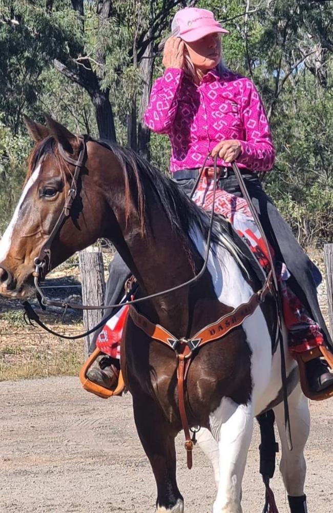 Luke Fergusson’s mother Susanne Bedey has been among a search party of about 100 people scouring the area around the family home for the missing 28-year-old.