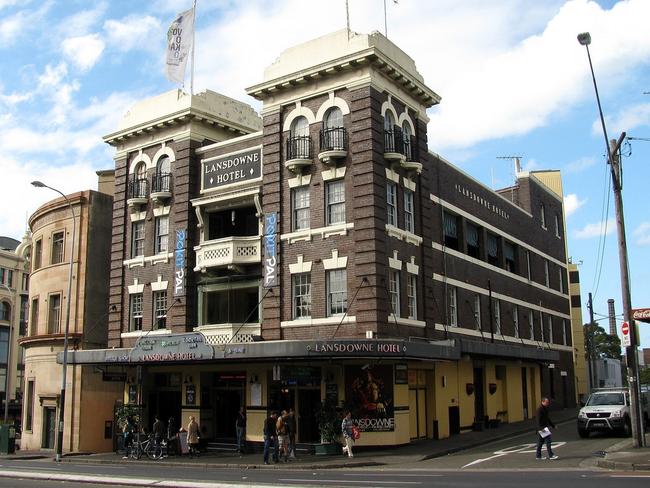 The Lansdowne Hotel in Chippendale sits opposite the University of Sydney.