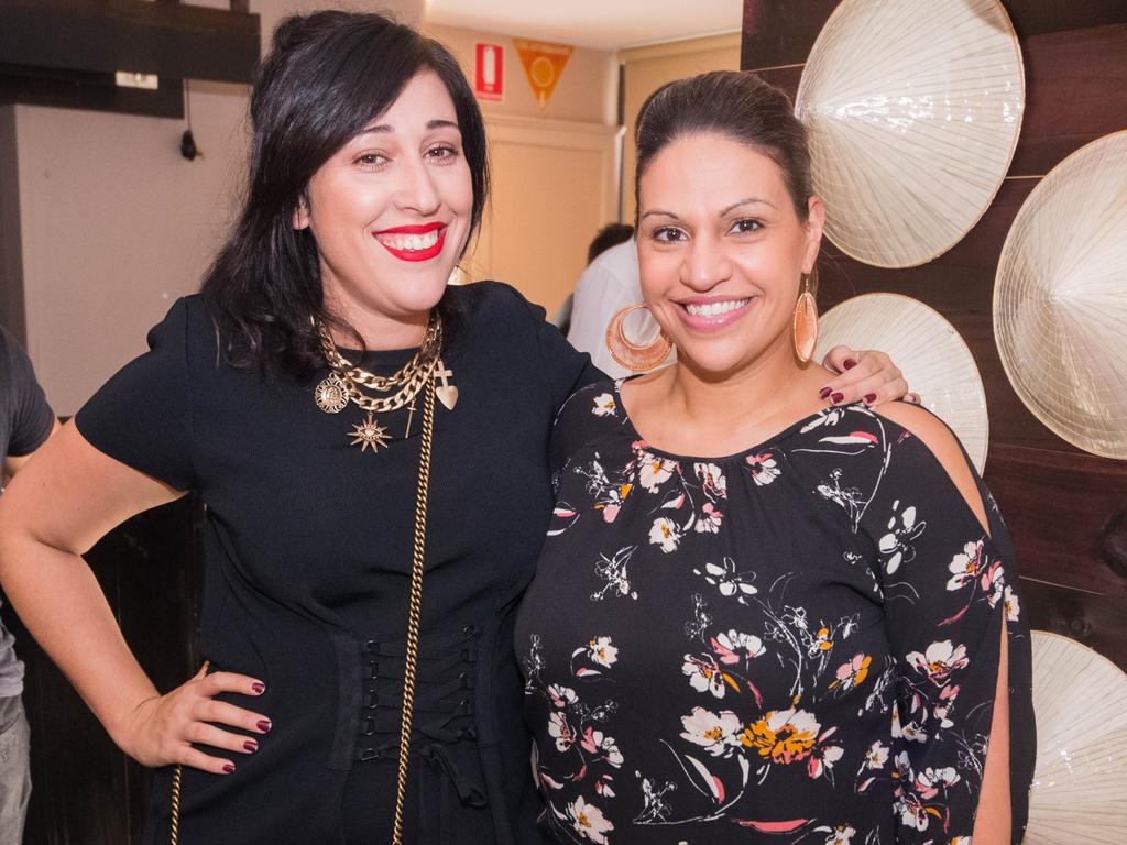 Cristina Tridente and Leanne Cittadini at the the launch of District 4, a Vietnamese street food restaurant on Rundle St.