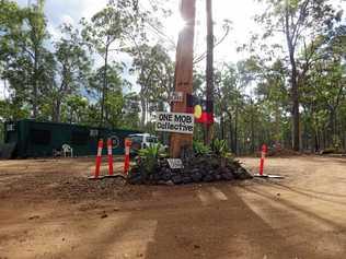 The entrance to the Redhill 'doof' site at Busby Flat. Picture: Susanna Freymark