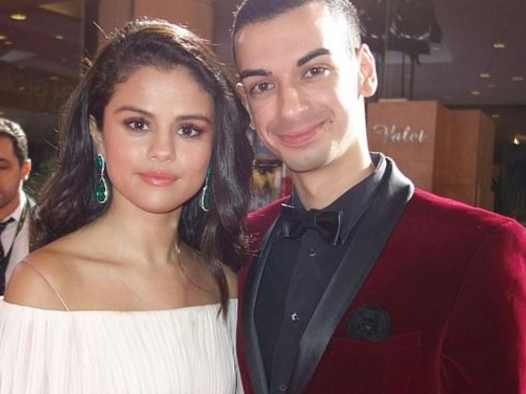 Beau Lamarre (right) with Selena Gomez