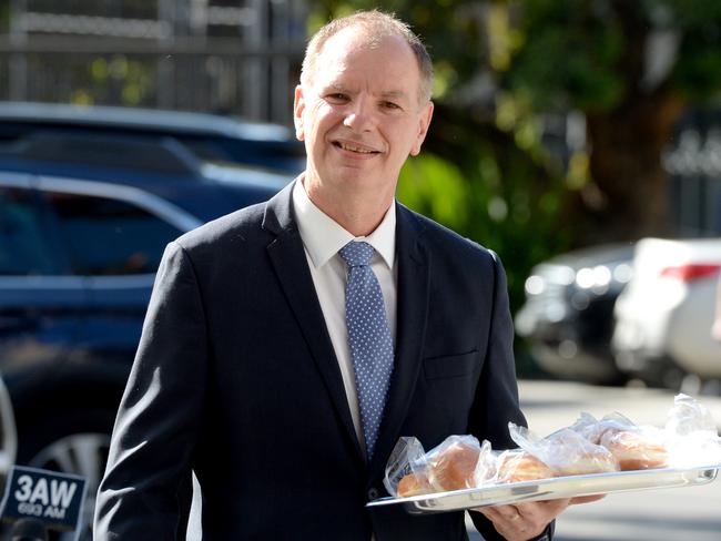 David Southwick wants voting forms as well as doughnuts delivered on a silver platter. Picture: Andrew Henshaw