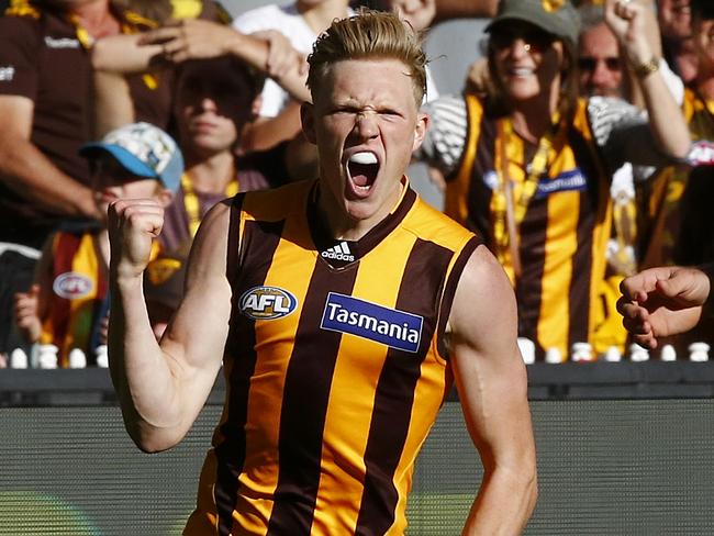 AFL: Round 2 Hawthorn v West Coast James Sicily goal 2nd term Picture:Wayne Ludbey