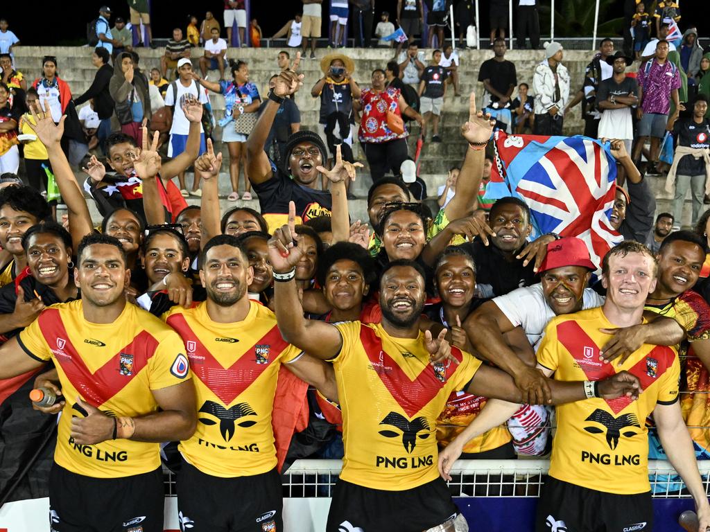 Papua New Guinea’s win over Fiji proved a TV ratings bonanza, outperforming the Wallabies v South Africa test and the second Bledisloe Cup match. Picture: NRL Images