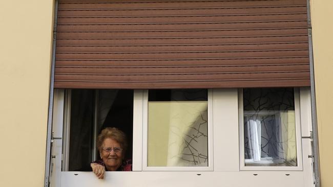 Italy has one of the world’s oldest populations and the coronavirus outbreak is taking its toll on family relationships. Picture: AP/Alessandra Tarantino