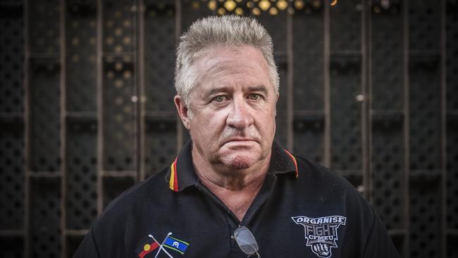 National construction division secretary Dave Noonan at the Grand Hotel in Adelaide following the CFMEU conference. Picture: Roy VanDerVegt