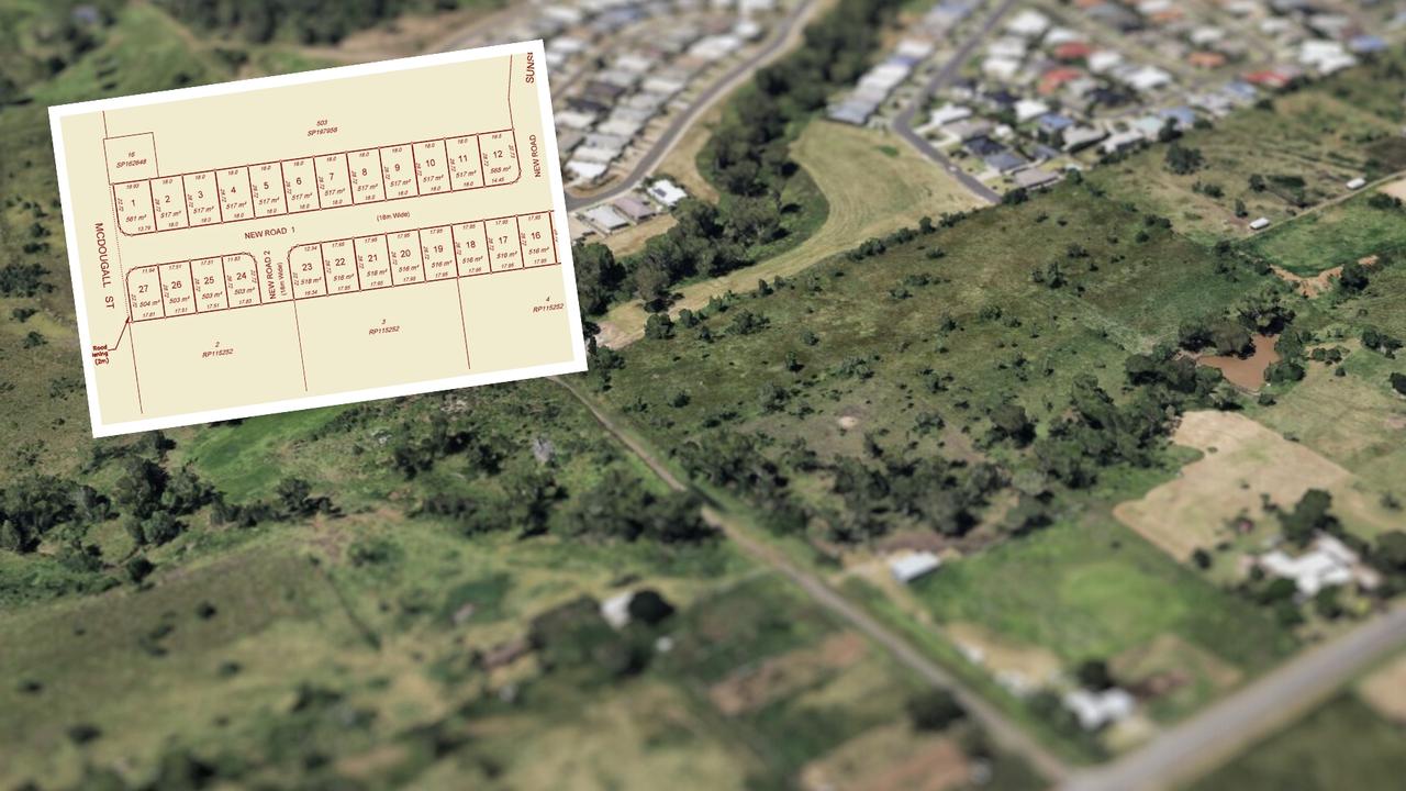 A 24-lot subdivision proposed for Glenvale in Toowoomba.