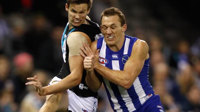 Wayne Carey says North must consider dropping veteran Drew Petrie. Picture: Getty Images