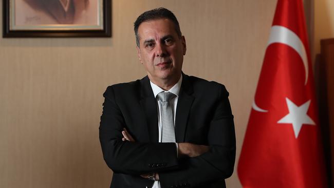 Turkey's Ambassador to Australia Korhan Karakoc at the Embassy in Canberra. Picture: Kym Smith