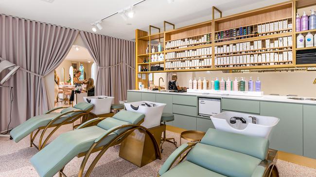 The salon includes eight beds for colouring and head massages. Picture: contributed.