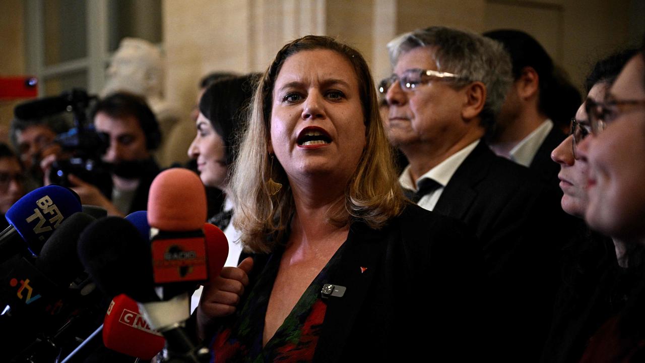 Mathilde Panot, leader of the hard-left France Unbowed (LFI). Picture: Julien De Rosa/AFP