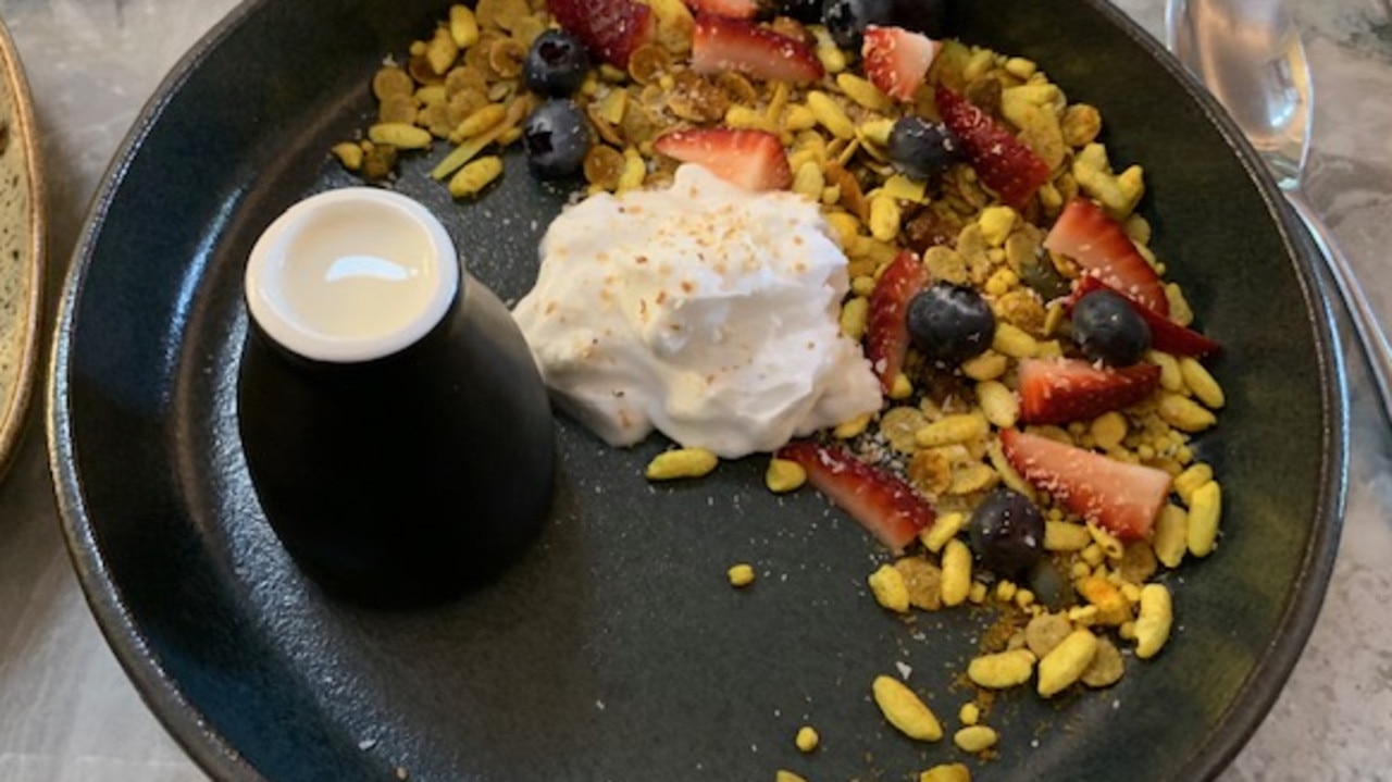 The turmeric and ginger granola at Spicers Balfour. Picture: News Corp
