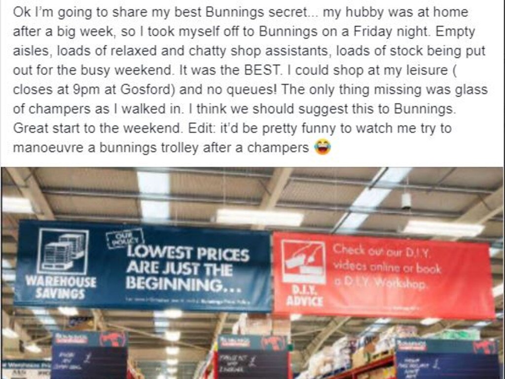 One mum has revealed her top tips to shopping at Bunnings. Picture: Facebook