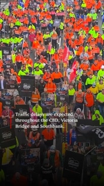 CFMEU march on ALP conference in Brisbane