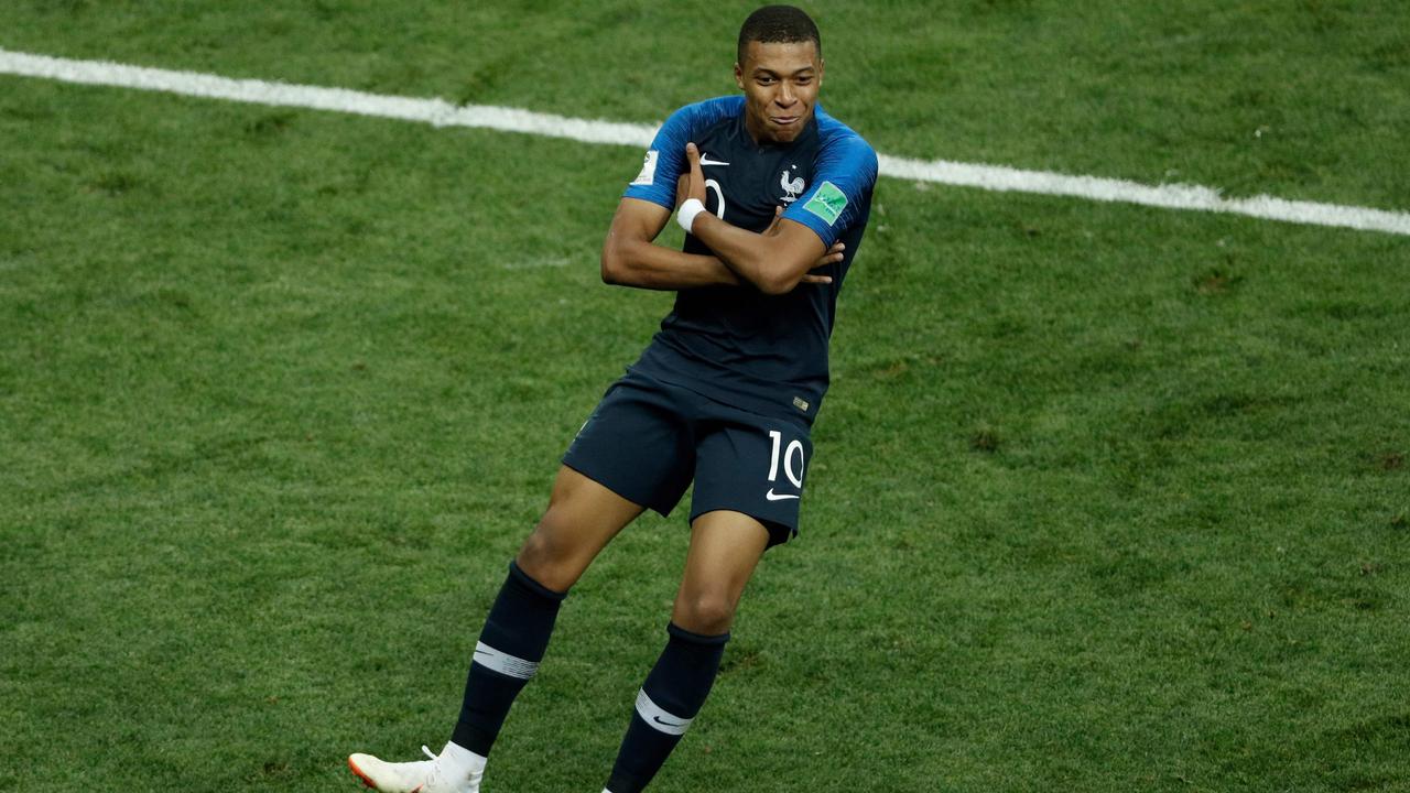 Kylian Mbappe scored in France’s World Cup triumph over Croatia on Monday morning.