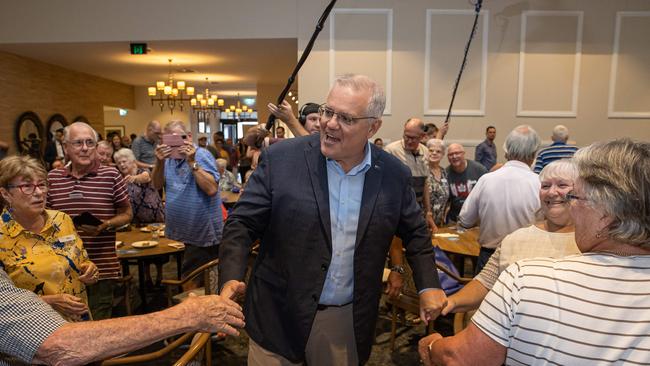 A rockstar welcome at the Living Gems Retirement Village in South Caboolture, Brisbane. Picture: Jason Edwards