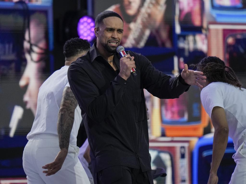 Ashley Banjo and Diversity perform during the Platinum Party At The Palace. Picture: Getty