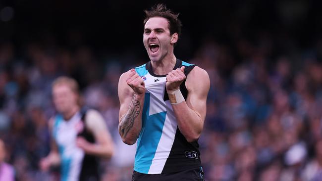 Jeremy Finlayson has been dropped for Port Adelaide’s final against GWS. Picture: James Elsby/AFL Photos via Getty Images