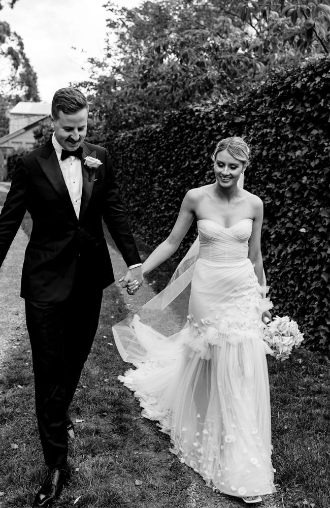 Allie wore a magical gown by Kyha Studios. Tailors. Picture: Bianca Virtue