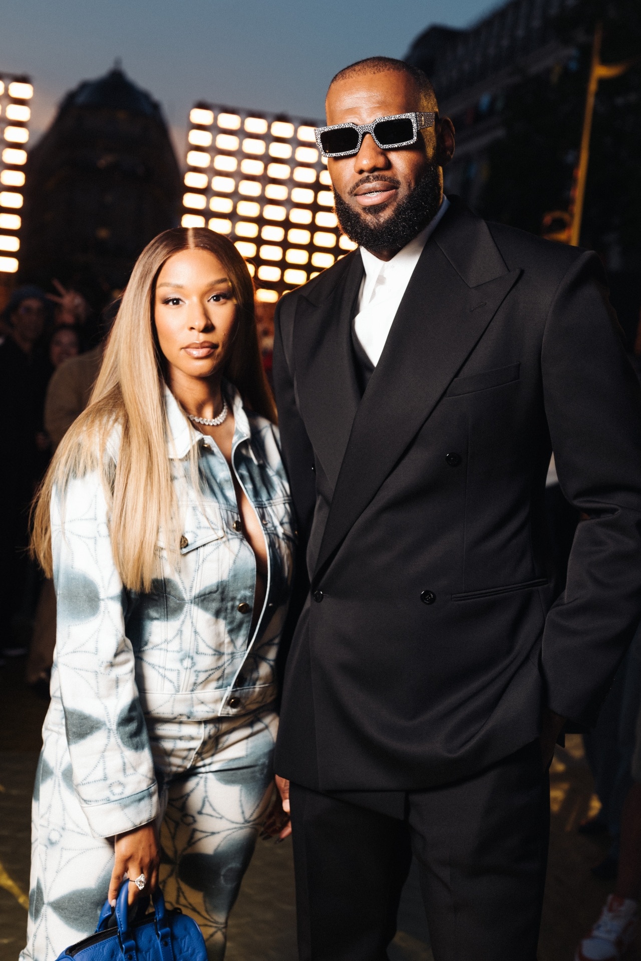 Pierre Gasly and Francisca Gomes attend the Louis Vuitton Menswear