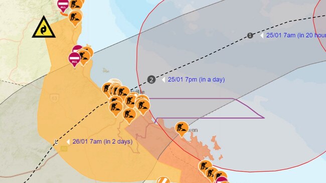 A screen grab from the Burdekin Shire Council’s Disaster Dashboard.