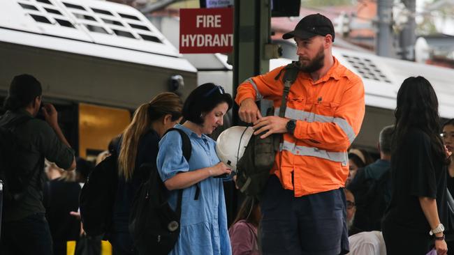 Commuters at Central Station on Wednesday. There are widespread delays across the Sydney rail network. Picture: Newswire/ Gaye Gerard