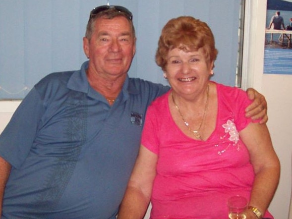 Graeme and Karla Lake. Mrs Lake died after contracting the coronavirus on the Ruby Princess. Mr Lake remains in hospital with COVID-19.