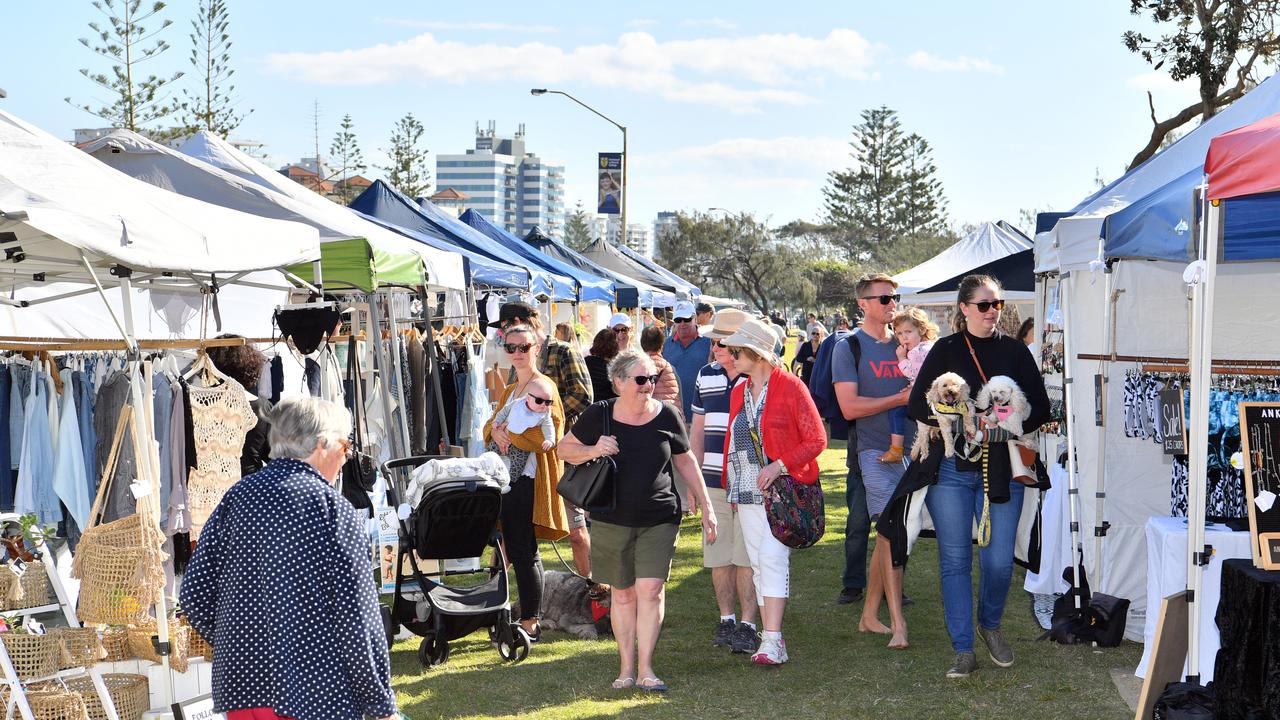 The Sunshine Coast Collective Markets remain open at Alexandra Headland.