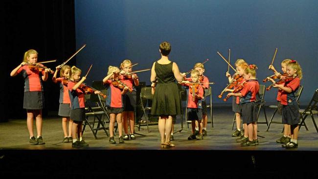 Sacred Heart Beginner Strings in Section 551 - String Ensemble Primary Students (Helene Jones Charity Trust). Picture: Jann Houley