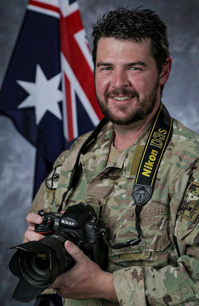 Chris Moore was an Australian army photographer who served for 20 years, including deployment in Afghanistan with the Special Forces unit. Picture: Supplied