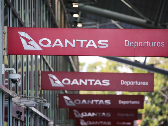 SYDNEY, AUSTRALIA : Newswire Photos  SEPTEMBER 04 2023: A general view of signage at the Qantas Departures terminal at Sydney Domestic Airport. NCA Newswire / Gaye Gerard