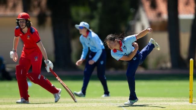 Lauren Kua in action against South Australia. Supplied: Cricket NSW