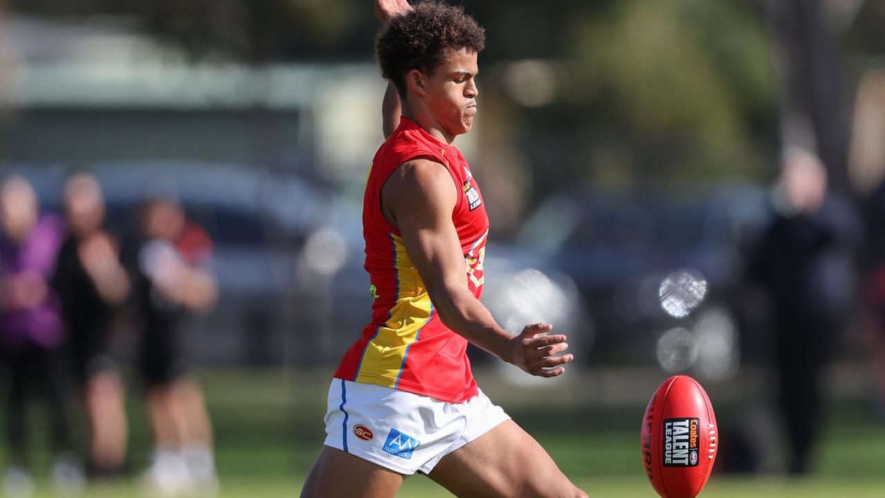 Leo Lombard is another Suns academy gun. Picture: Rob Lawson/AFL Photos.