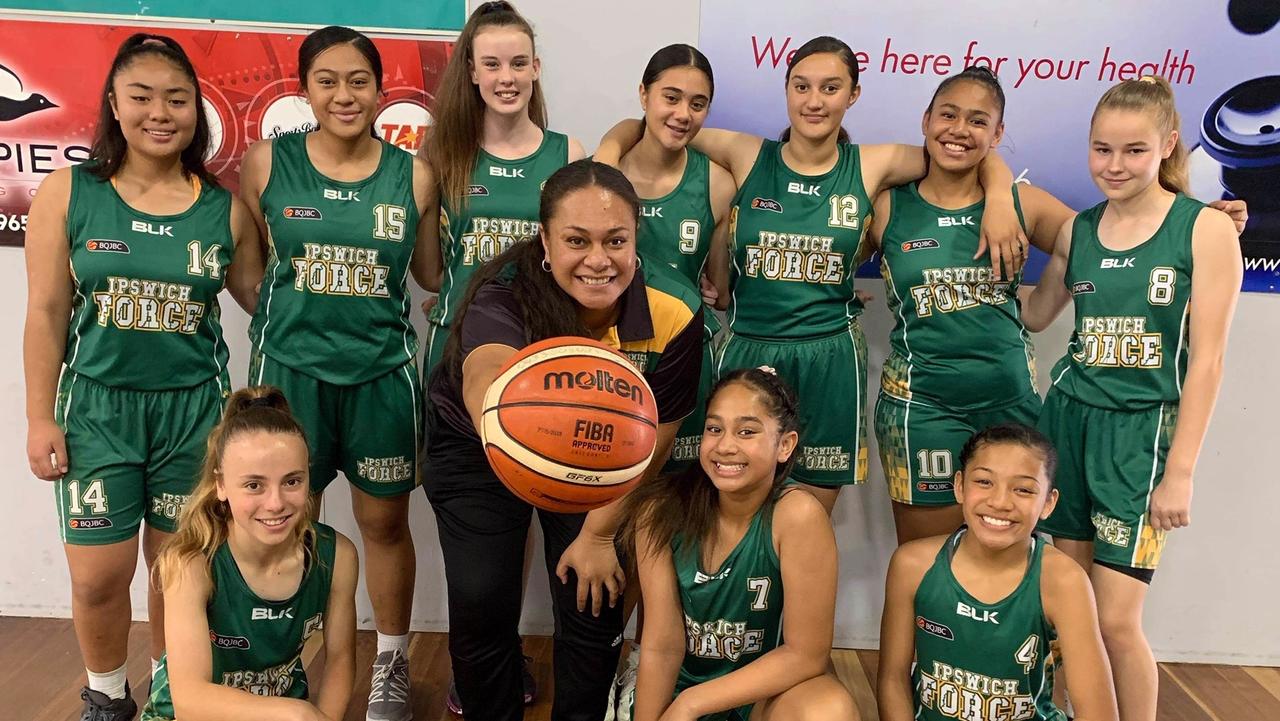 The Ipswich Force under-14 girls basketball team crowned Queensland Division 1 state champions in Mackay.