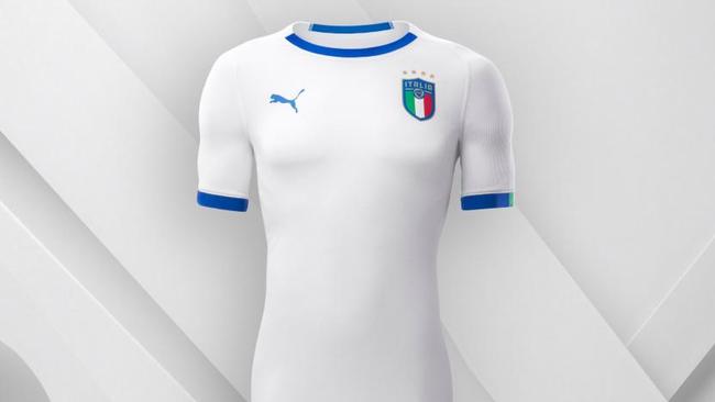 Italy's white Puma away kit