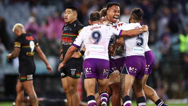 Rabs called Melbourne’s grand final win over Penrith. Picture: Cameron Spencer/Getty