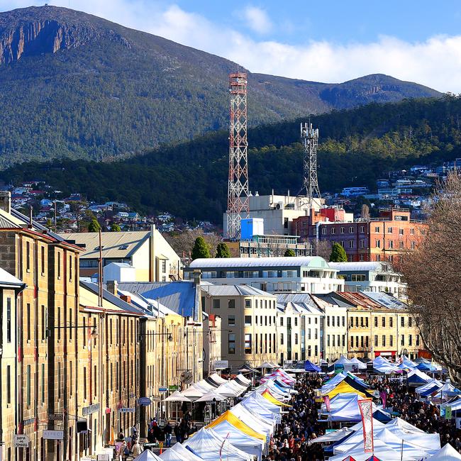 Salamanca Market in Hobart. Picture: Sam Rosewarne