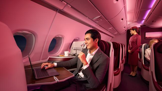 The service on Qatar Airways is excellent.