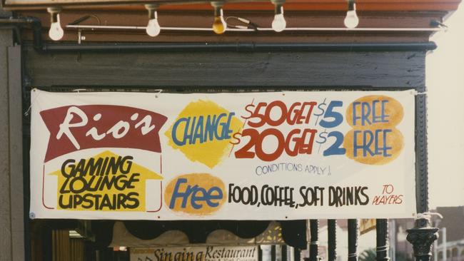 Rio's Gaming Lounge, Hindley Street, Adelaide, 1996